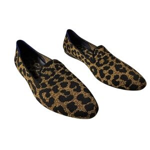 Rothy's The Almond Loafer Classic Leopard Womens Size 10 Casual Comfort Shoes